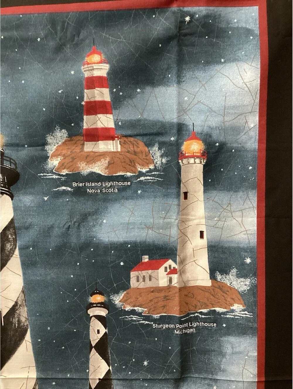 One Yard Lighthouses in the Night